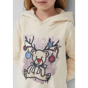 Sweatshirt à capuche avec imprimé de Noël fille s.Oliver image-5
