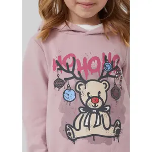 Sweatshirt à capuche avec imprimé de Noël fille s.Oliver image-5