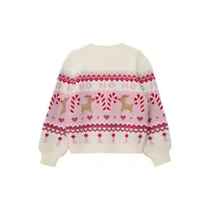 Kerst intarsia brei trui voor meisje s.Oliver image-1