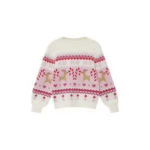 Kerst intarsia brei trui voor meisje s.Oliver image-2