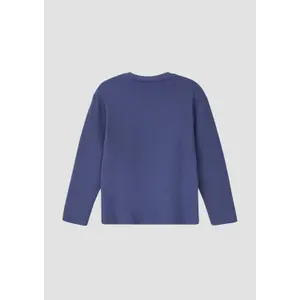 Τ-shirt μακρυμάνικο με δομημένο σχέδιο και λεπτομέρεια πά patch για παιδί s.Oliver image-3