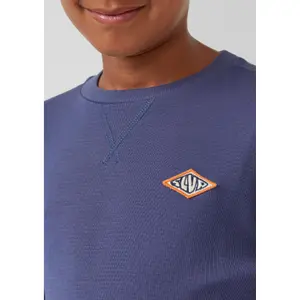 Τ-shirt μακρυμάνικο με δομημένο σχέδιο και λεπτομέρεια πά patch για παιδί s.Oliver image-5