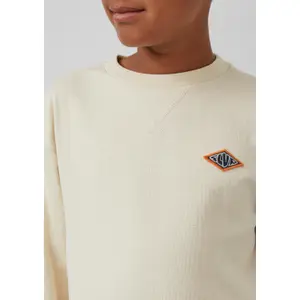Τ-shirt μακρυμάνικο με δομημένο σχέδιο και λεπτομέρεια πά patch για παιδί s.Oliver image-5