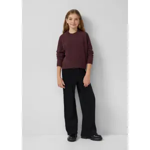 Pantaloni larghi a gamba ampia con superficie strutturata effetto velluto ragazza s.Oliver image-6