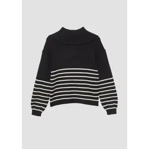 Weit geschnittenes Strickpulli mit hohem, zipbarem Kragen Mädchen s.Oliver image-3