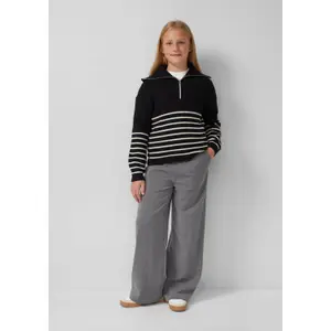 Weit geschnittenes Strickpulli mit hohem, zipbarem Kragen Mädchen s.Oliver image-6