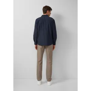 Gestreifter Baumwollhose mit dezentem Karomuster s.Oliver image-4