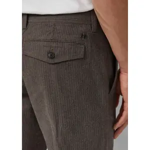 Gestreifter Baumwollhose mit dezentem Karomuster s.Oliver image-3