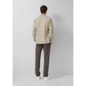 Gestreifter Baumwollhose mit dezentem Karomuster s.Oliver image-4