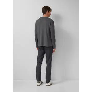 Gestreifter Baumwollhose mit dezentem Karomuster s.Oliver image-4