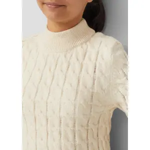 Pull de punto corte Slim con trenzas y cuello alto para niña s.Oliver image-5