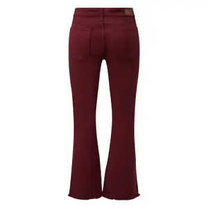 Frauen Cropped Slim Flared Jeans mit Fransen Saum s.Oliver image-1