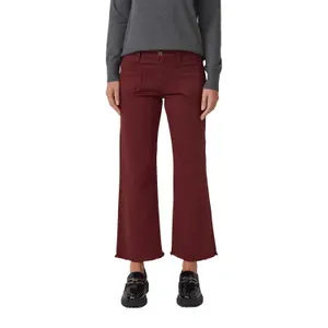 Frauen Cropped Slim Flared Jeans mit Fransen Saum s.Oliver image-2