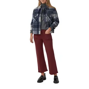 Frauen Cropped Slim Flared Jeans mit Fransen Saum s.Oliver image-6