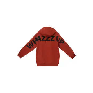 Oversize Bluza z kapturem z dużym nadrukiem na plecach i szczotkowanym wnętrzem dla dzieci s.Oliver image-1