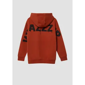 Oversize Bluza z kapturem z dużym nadrukiem na plecach i szczotkowanym wnętrzem dla dzieci s.Oliver image-3