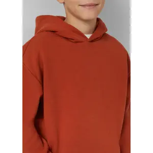 Oversize Bluza z kapturem z dużym nadrukiem na plecach i szczotkowanym wnętrzem dla dzieci s.Oliver image-5
