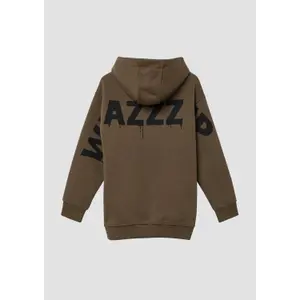 Oversize Bluza z kapturem z dużym nadrukiem na plecach i szczotkowanym wnętrzem dla dzieci s.Oliver image-3