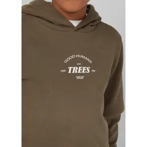 Überlagerter Kapuzenpullover mit Druckdetail und gebürstetem Innenfutter für Kinder s.Oliver image-6