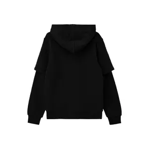 Überlagerter Kapuzenpullover mit Druckdetail und gebürstetem Innenfutter für Kinder s.Oliver image-1