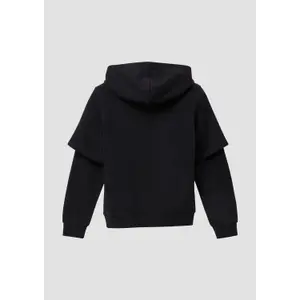 Überlagerter Kapuzenpullover mit Druckdetail und gebürstetem Innenfutter für Kinder s.Oliver image-3