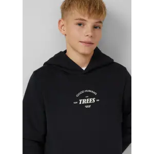 Überlagerter Kapuzenpullover mit Druckdetail und gebürstetem Innenfutter für Kinder s.Oliver image-5