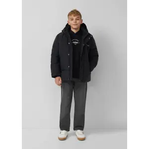 Überlagerter Kapuzenpullover mit Druckdetail und gebürstetem Innenfutter für Kinder s.Oliver image-6