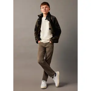 Gerader Baumwollhose mittelhohe Taille gerade Beine Stückfärbung Kind s.Oliver Pete image-5