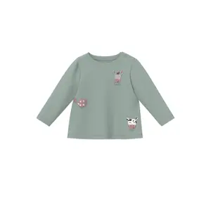 Baby Long Sleeve Trapeze T-Shirt with Embroidered Patches and Snap Buttons s.Oliver image-0