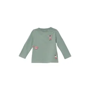 Baby Long Sleeve Trapeze T-Shirt with Embroidered Patches and Snap Buttons s.Oliver image-2