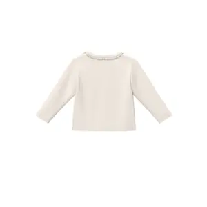 T-shirt à manches longues en côte avec bordure en dentelle bébé s.Oliver image-1