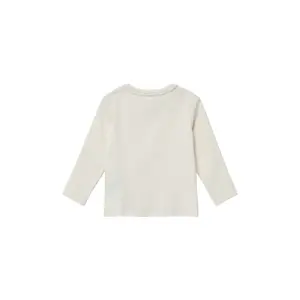 T-shirt à manches longues en côte avec bordure en dentelle bébé s.Oliver image-4