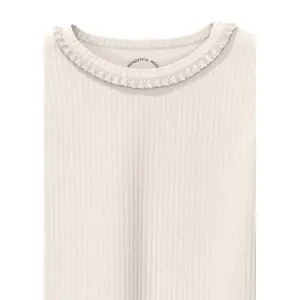 T-shirt à manches longues en côte avec bordure en dentelle bébé s.Oliver image-5