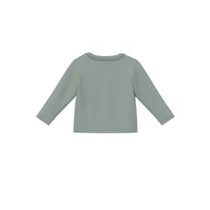 T-shirt à manches longues en côte avec bordure en dentelle bébé s.Oliver image-1