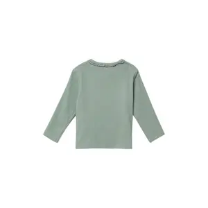 T-shirt à manches longues en côte avec bordure en dentelle bébé s.Oliver image-4