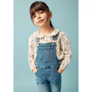 Jeans Salopette Relaxed Fit Mid Rise Wide Leg Meisje s.Oliver image-5