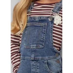 Jeans Salopette Relaxed Fit Mid Rise Wide Leg Meisje s.Oliver image-6