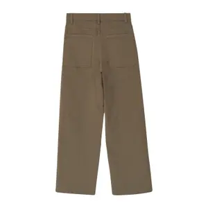 Mid-Rise Relaxed Fit Wide Leg Stretch Cotton Jeans with Adjustable Waist Child s.Oliver image-4