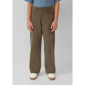 Mid-Rise Relaxed Fit Wide Leg Stretch Cotton Jeans with Adjustable Waist Child s.Oliver image-6