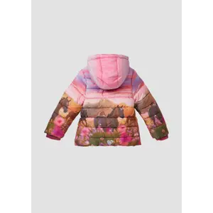 Casaco acolchoado quente com estampado degradê para bebé menina s.Oliver image-3