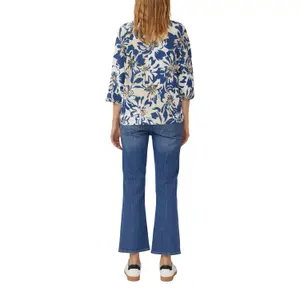 T-shirt Relaxed Fit με μανίκια νυχτερίδας 3/4 και εκτύπωση all-over γυναικεία s.Oliver image-5