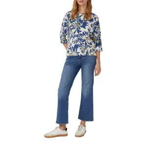 T-shirt Relaxed Fit με μανίκια νυχτερίδας 3/4 και εκτύπωση all-over γυναικεία s.Oliver image-6