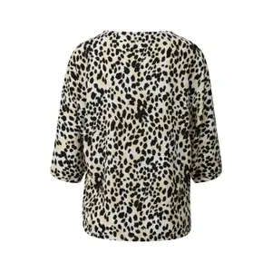 T-shirt Relaxed Fit με μανίκια νυχτερίδας 3/4 και εκτύπωση all-over γυναικεία s.Oliver image-1