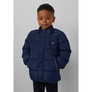 Long Hooded Quilted Puffer Jacket with Fleece Lining Child s.Oliver image-6