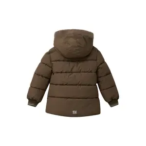 Long Hooded Quilted Puffer Jacket with Fleece Lining Child s.Oliver image-1