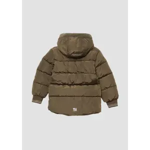 Long Hooded Quilted Puffer Jacket with Fleece Lining Child s.Oliver image-3