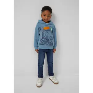 Felpa con cappuccio in misto cotone con stampa metallica per bambini s.Oliver image-6