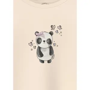 Katoenen langemouw T-shirt met panda motief voor baby s.Oliver image-4
