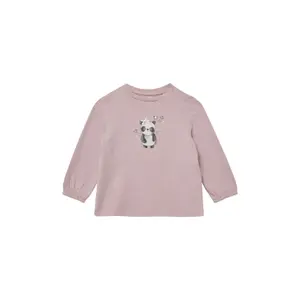 Katoenen lange mouw T-shirt met panda motief voor baby s.Oliver image-2