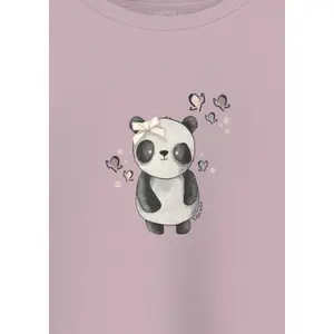 Katoenen lange mouw T-shirt met panda motief voor baby s.Oliver image-5